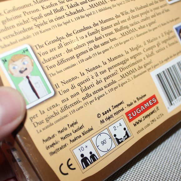 3/$55❤️new sealed Mario Papini's MAMMA card game 2006 Z-MAN ZUGAMES ZMG 4034 - Picture 3 of 5